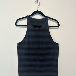 lululemon athletica Black Striped Tank Top